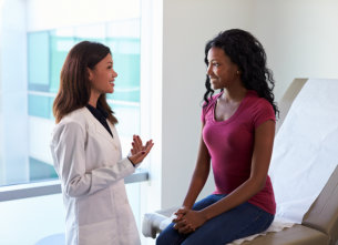 doctor with patient